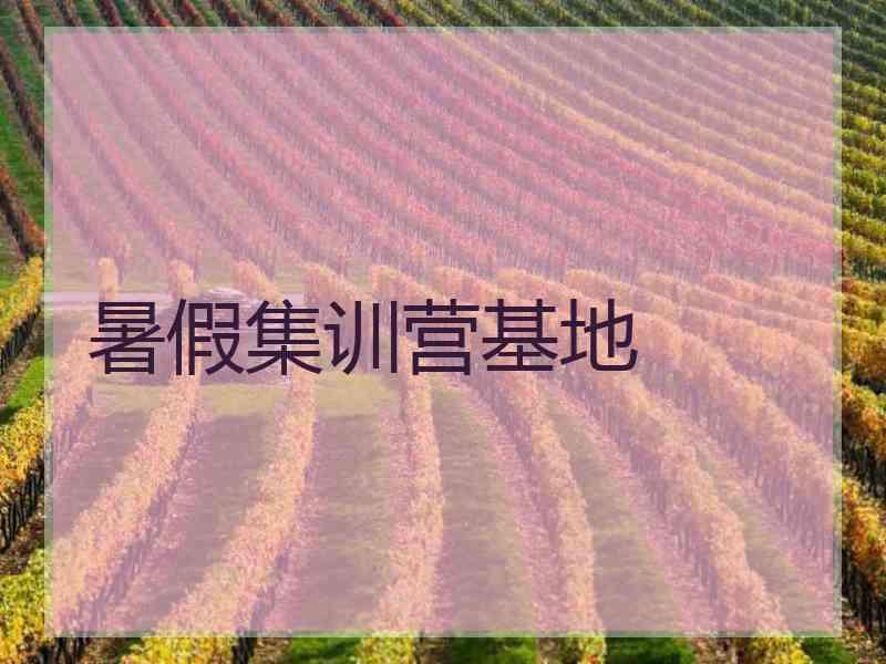 暑假集训营基地 暑假集训营基地