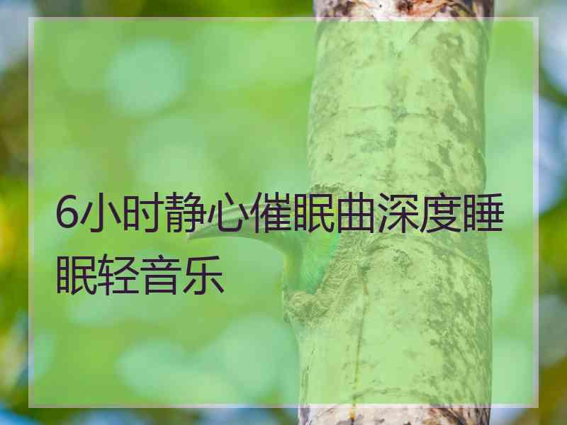 6小时静心催眠曲深度睡眠轻音乐 6小时静心催眠曲深度睡眠轻音乐