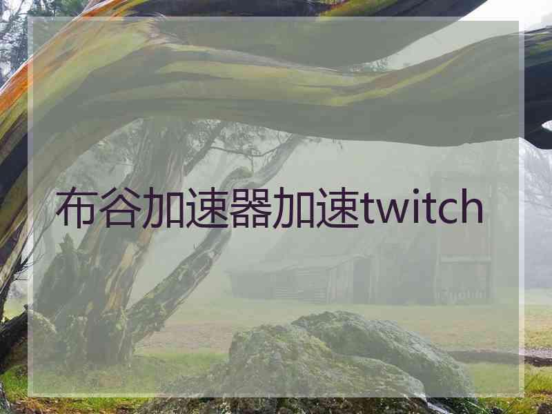 布谷加速器加速twitch 布谷加速器加速twitch