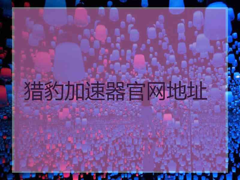 猎豹加速器官网地址 猎豹加速器官网地址