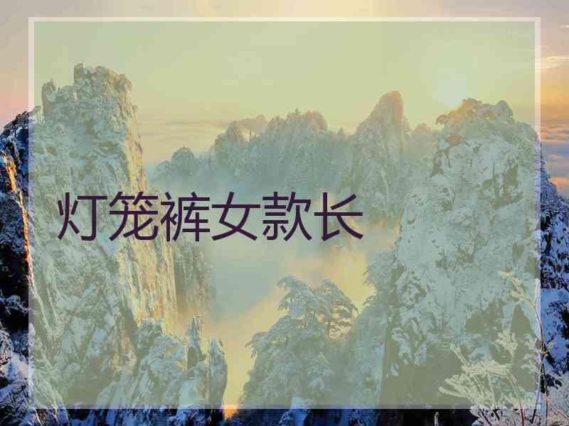灯笼裤女款长 灯笼裤女款长