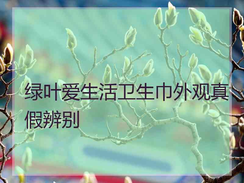 绿叶爱生活卫生巾外观真假辨别 绿叶爱生活卫生巾外观真假辨别