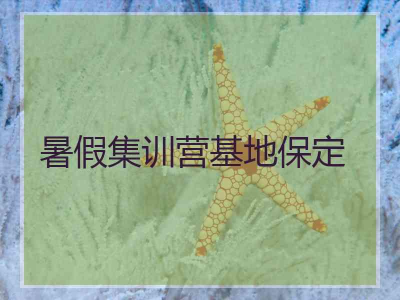 暑假集训营基地保定 暑假集训营基地保定