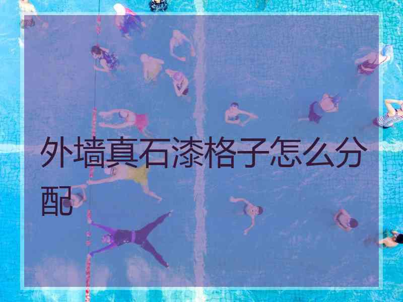 外墙真石漆格子怎么分配 外墙真石漆格子怎么分配