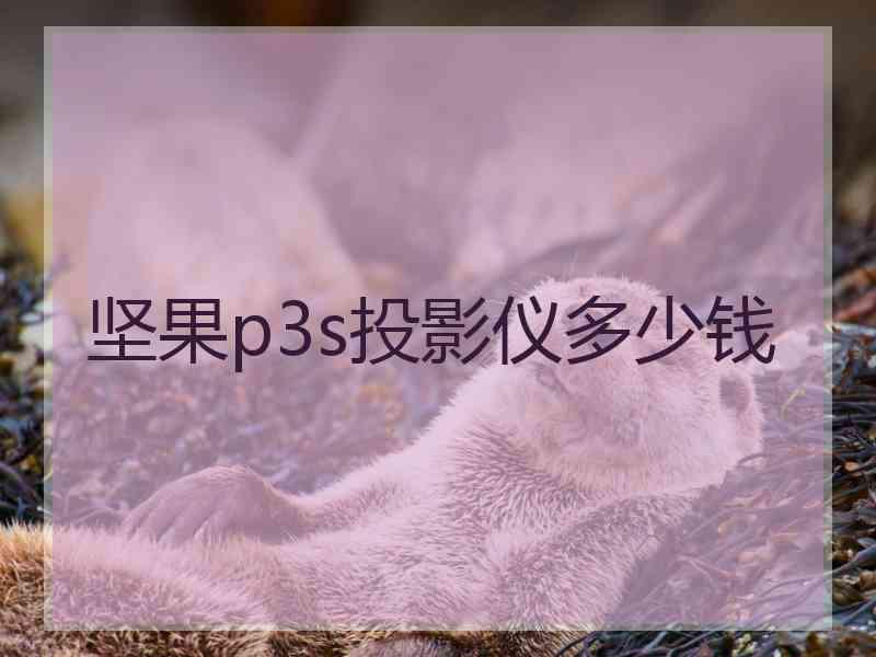 坚果p3s投影仪多少钱 坚果p3s投影仪多少钱