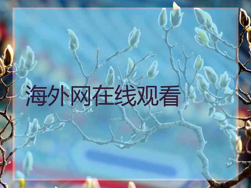 海外网在线观看 海外网在线观看