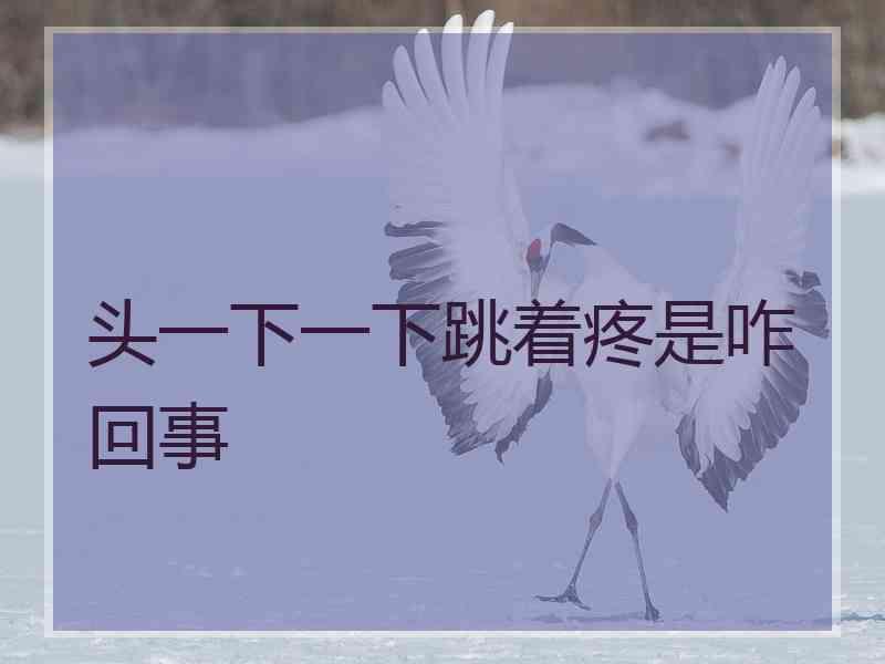 头一下一下跳着疼是咋回事 头一下一下跳着疼是咋回事