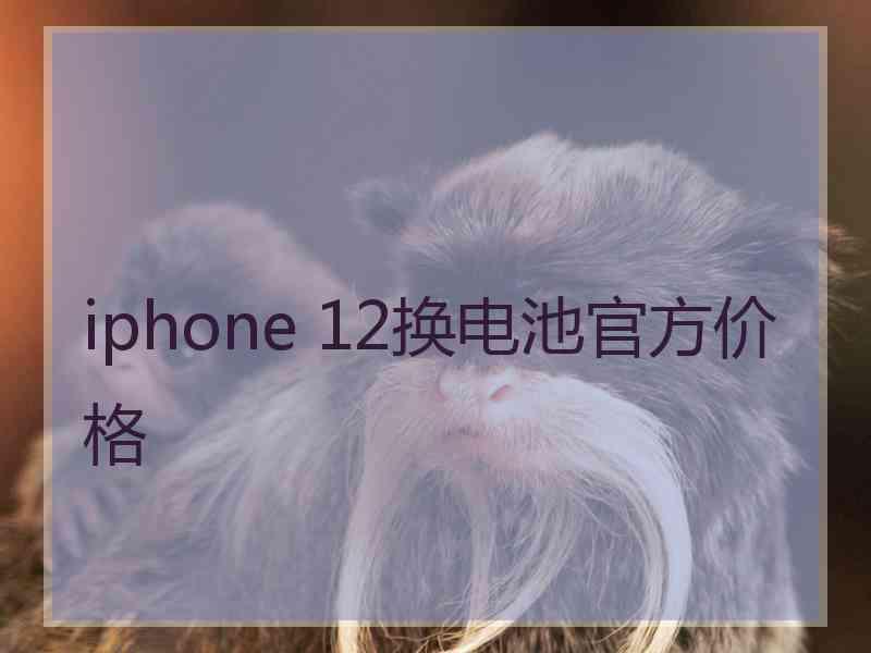iphone 12换电池官方价格 iphone 12换电池官方价格