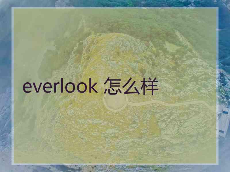 everlook 怎么样 everlook 怎么样