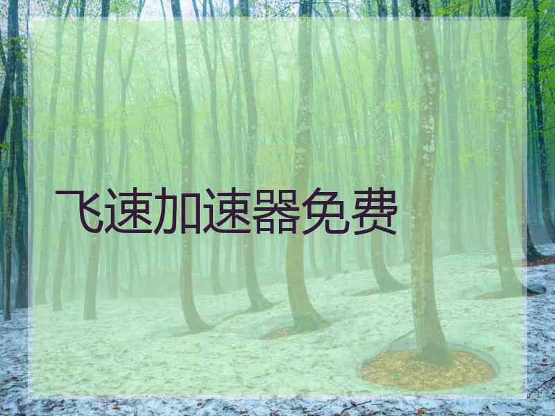 飞速加速器免费 飞速加速器免费