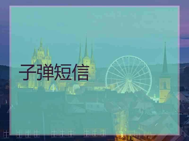 子弹短信 子弹短信