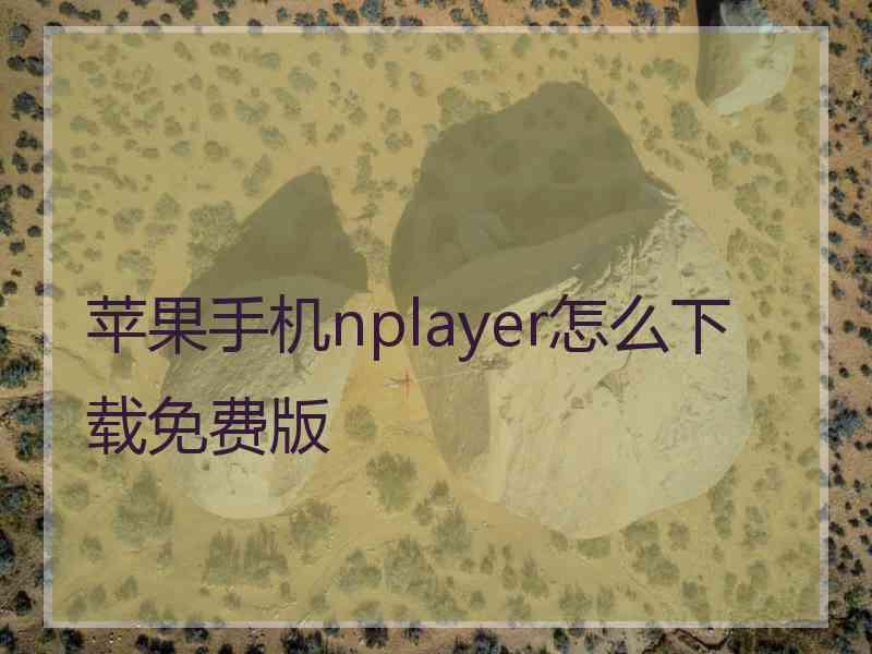 苹果手机nplayer怎么下载免费版 苹果手机nplayer怎么下载免费版