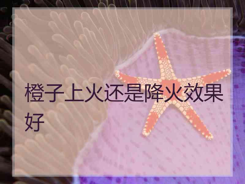 橙子上火还是降火效果好 橙子上火还是降火效果好