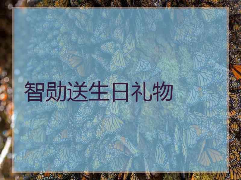 智勋送生日礼物 智勋送生日礼物