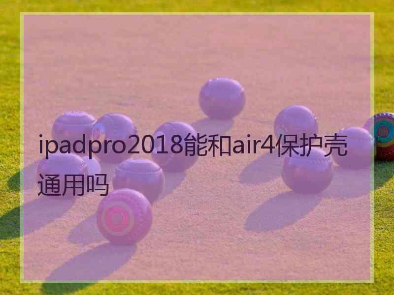 ipadpro2018能和air4保护壳通用吗 ipadpro2018能和air4保护壳通用吗