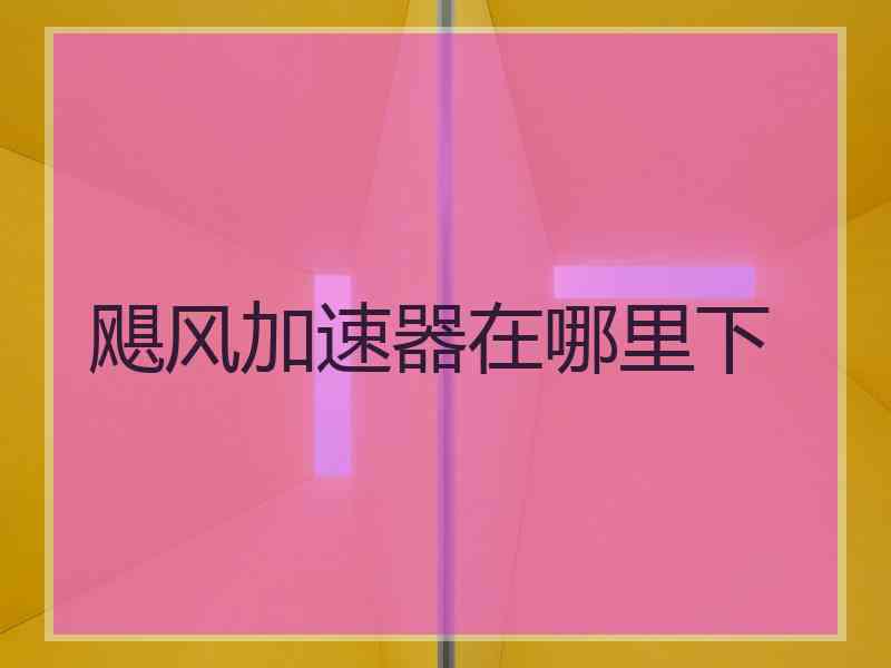 飓风加速器在哪里下 飓风加速器在哪里下