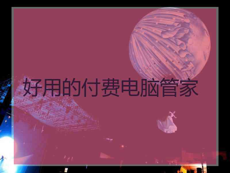 好用的付费电脑管家 好用的付费电脑管家