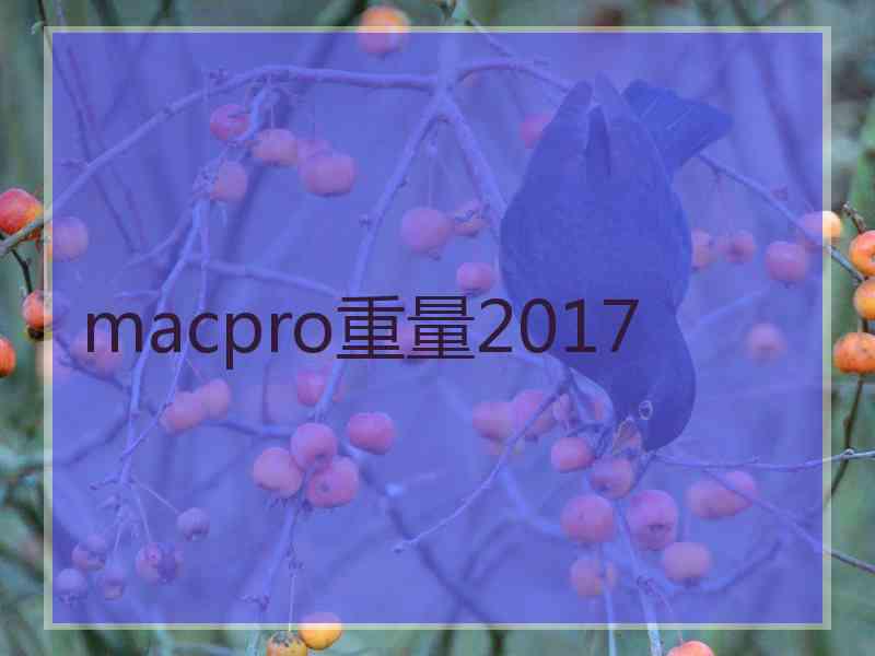 macpro重量2017 macpro重量2017