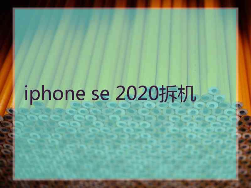 iphone se 2020拆机 iphone se 2020拆机