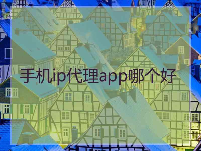 手机ip代理app哪个好 手机ip代理app哪个好