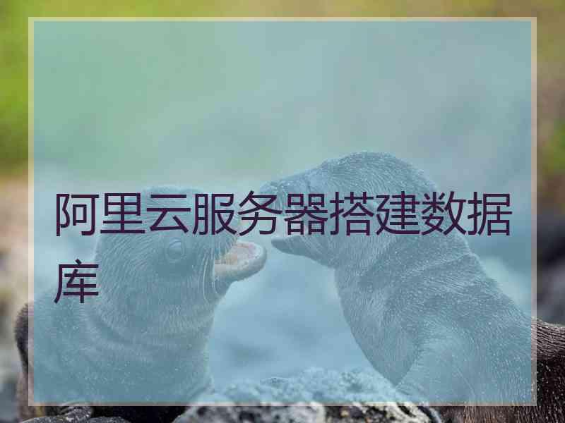 阿里云服务器搭建数据库 阿里云服务器搭建数据库