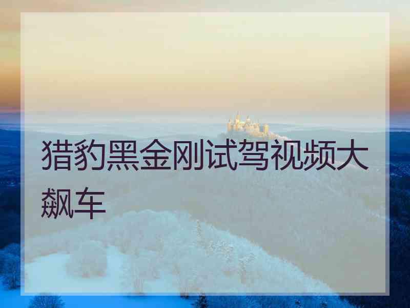 猎豹黑金刚试驾视频大飙车 猎豹黑金刚试驾视频大飙车