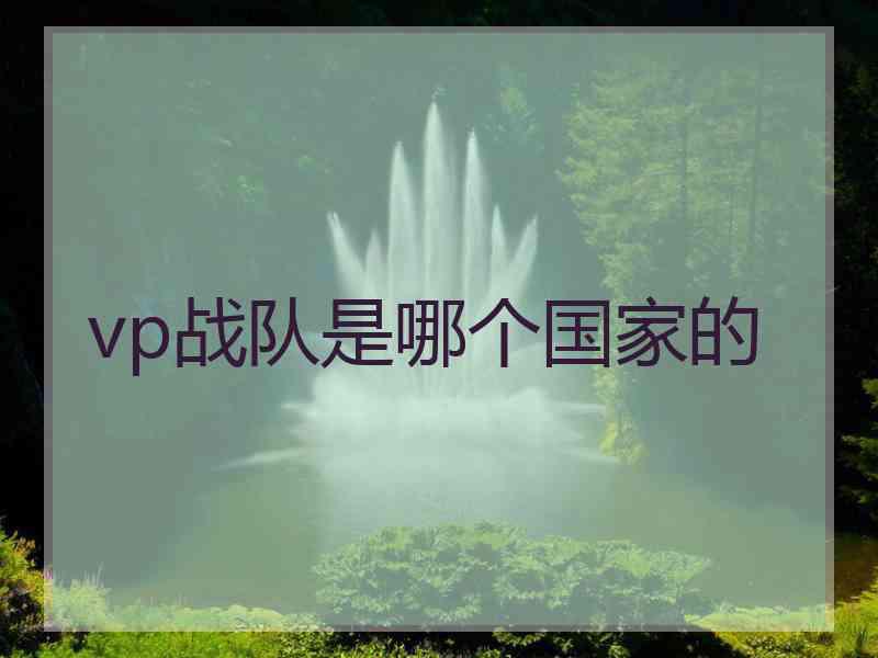 vp战队是哪个国家的 vp战队是哪个国家的