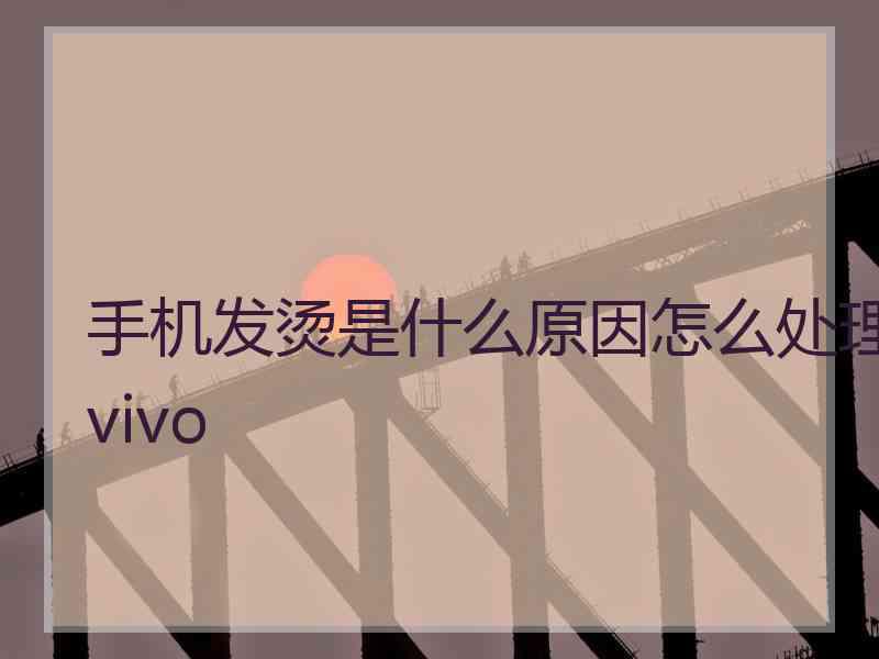 手机发烫是什么原因怎么处理vivo 手机发烫是什么原因怎么处理vivo