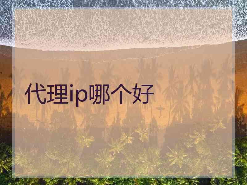 代理ip哪个好 代理ip哪个好