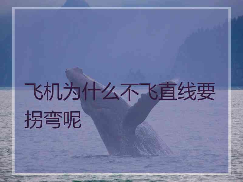 飞机为什么不飞直线要拐弯呢 飞机为什么不飞直线要拐弯呢