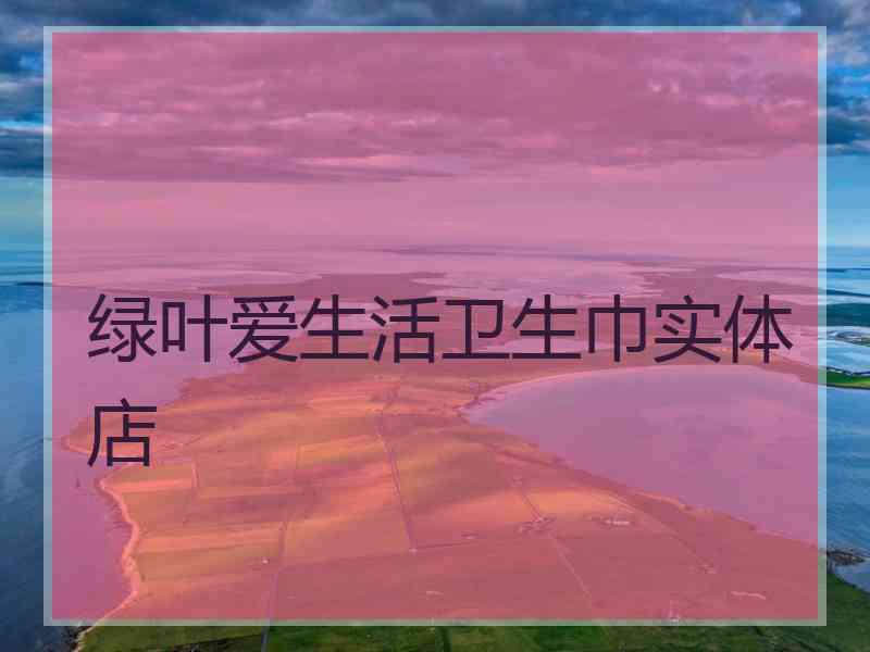 绿叶爱生活卫生巾实体店 绿叶爱生活卫生巾实体店