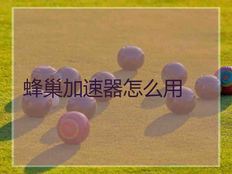 蜂巢加速器怎么用 蜂巢加速器怎么用