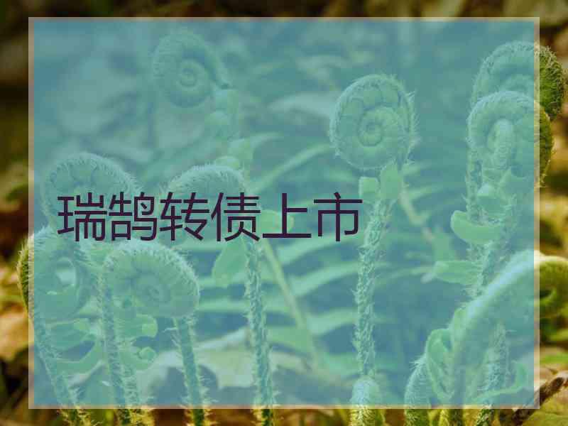 瑞鹄转债上市 瑞鹄转债上市