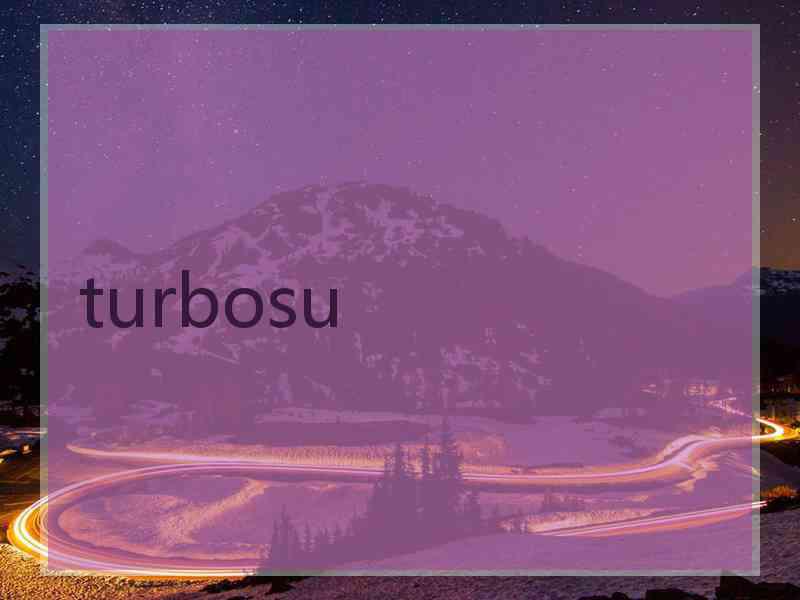 turbosu turbosu