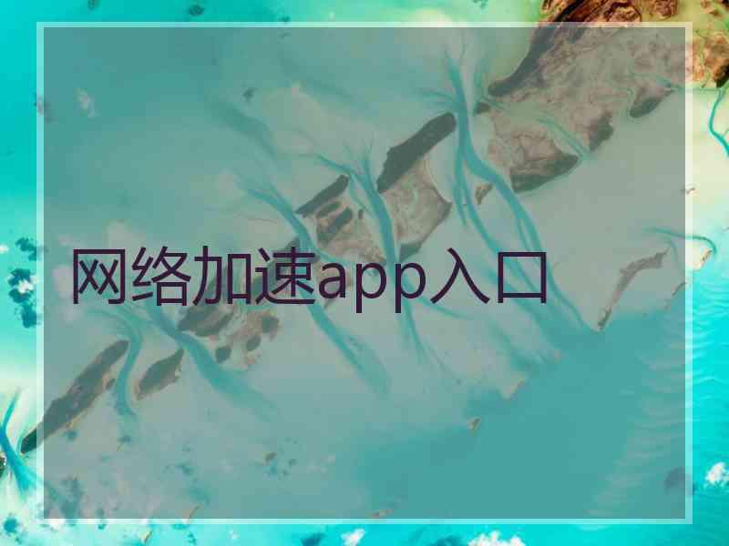 网络加速app入口 网络加速app入口
