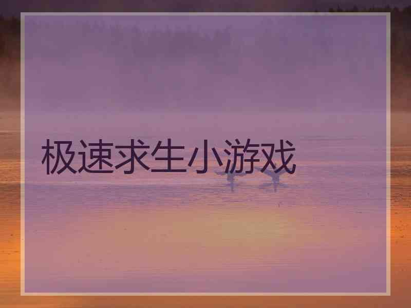 极速求生小游戏 极速求生小游戏