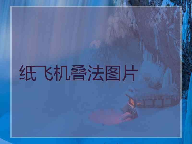 纸飞机叠法图片 纸飞机叠法图片
