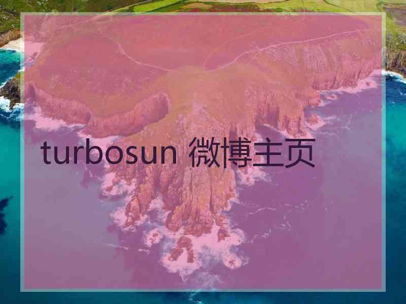 turbosun 微博主页 turbosun 微博主页