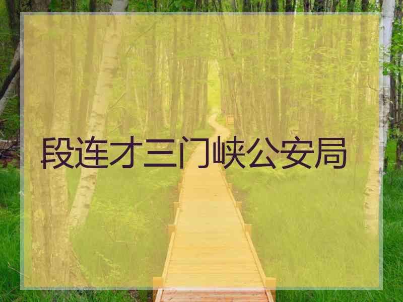 段连才三门峡公安局 段连才三门峡公安局
