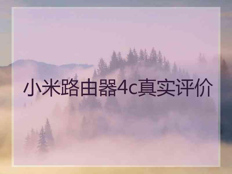 小米路由器4c真实评价 小米路由器4c真实评价