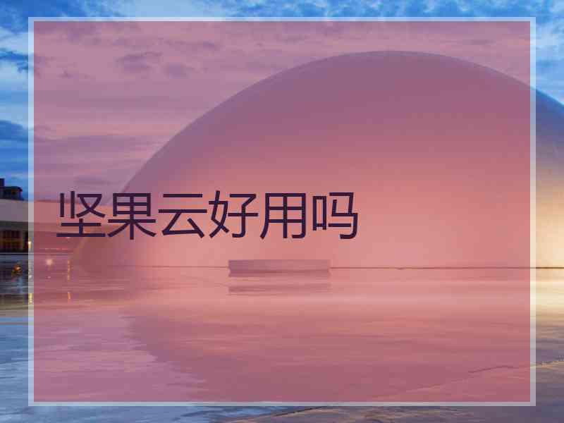 坚果云好用吗 坚果云好用吗