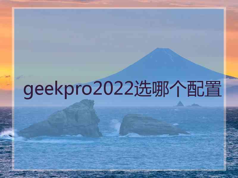 geekpro2022选哪个配置