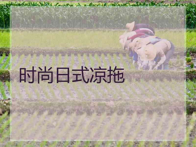 时尚日式凉拖