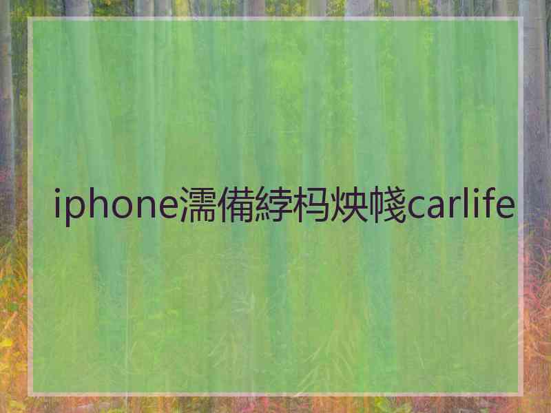 iphone濡備綍杩炴帴carlife