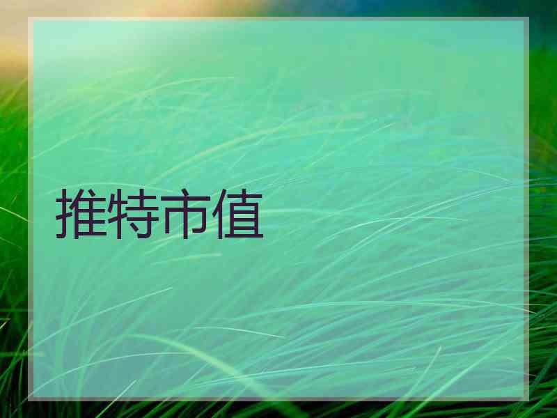 推特市值
