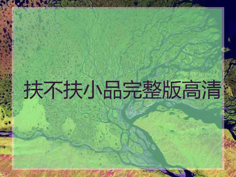 扶不扶小品完整版高清