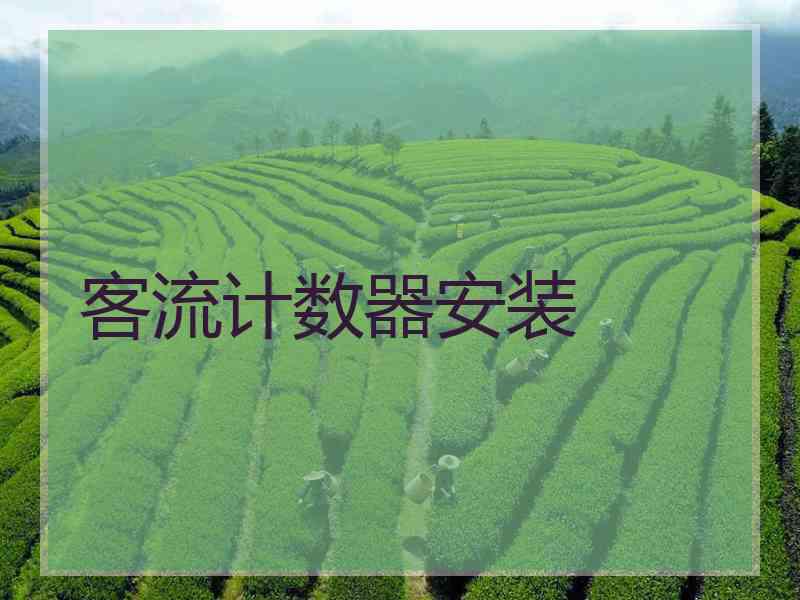客流计数器安装