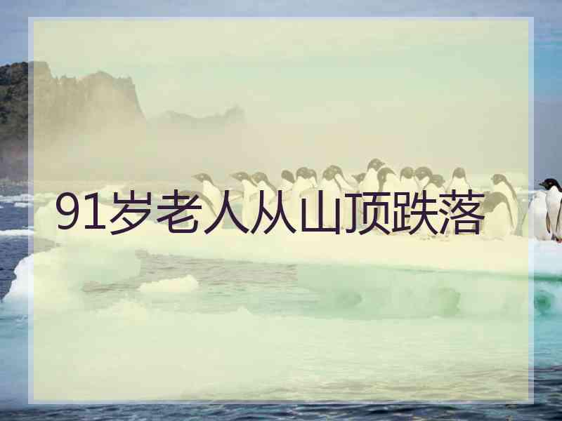 91岁老人从山顶跌落