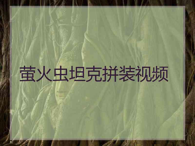 萤火虫坦克拼装视频