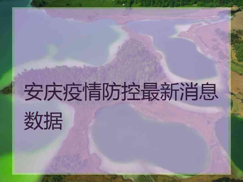 安庆疫情防控最新消息数据